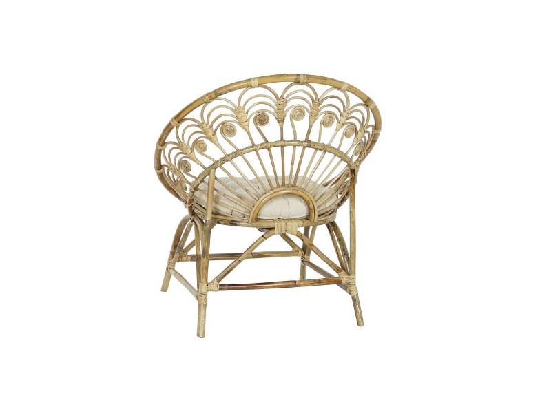 Градинско кресло DKD Home Decor Бял Кафяв 75 x 50 x 90 cm 80 x 66 x 89 cm 84 x 70 x 90 cm