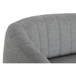 Фотьойл DKD Home Decor Черен Сив Пяна Дървен Метал Кадифе Scandi 129 x 75 x 73 cm