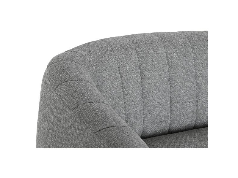 Фотьойл DKD Home Decor Черен Сив Пяна Дървен Метал Кадифе Scandi 129 x 75 x 73 cm