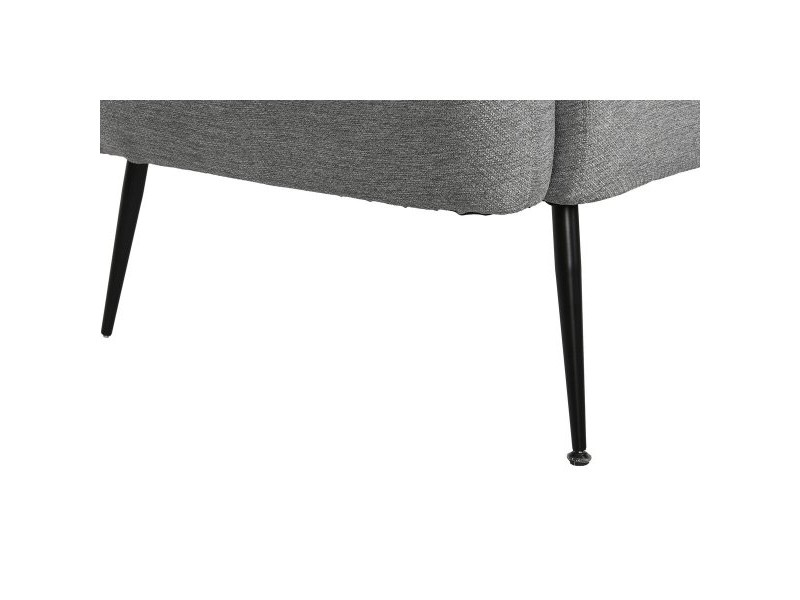 Фотьойл DKD Home Decor Черен Сив Пяна Дървен Метал Кадифе Scandi 129 x 75 x 73 cm