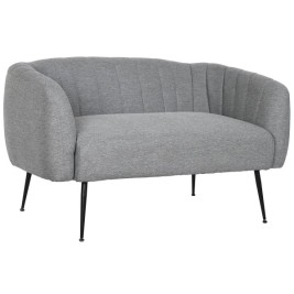Фотьойл DKD Home Decor Черен Сив Пяна Дървен Метал Кадифе Scandi 129 x 75 x 73 cm
