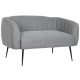 Фотьойл DKD Home Decor Черен Сив Пяна Дървен Метал Кадифе Scandi 129 x 75 x 73 cm