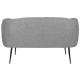 Фотьойл DKD Home Decor Черен Сив Пяна Дървен Метал Кадифе Scandi 129 x 75 x 73 cm