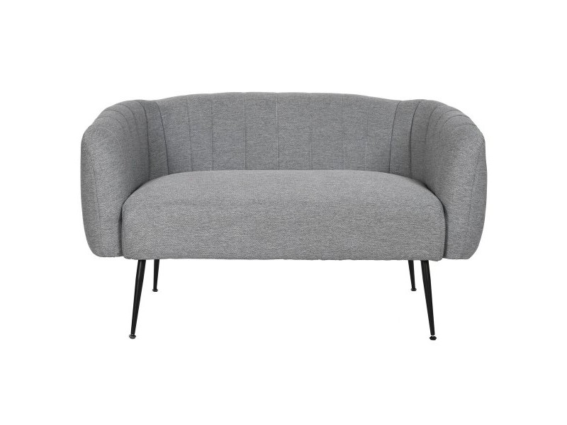 Фотьойл DKD Home Decor Черен Сив Пяна Дървен Метал Кадифе Scandi 129 x 75 x 73 cm