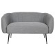 Фотьойл DKD Home Decor Черен Сив Пяна Дървен Метал Кадифе Scandi 129 x 75 x 73 cm