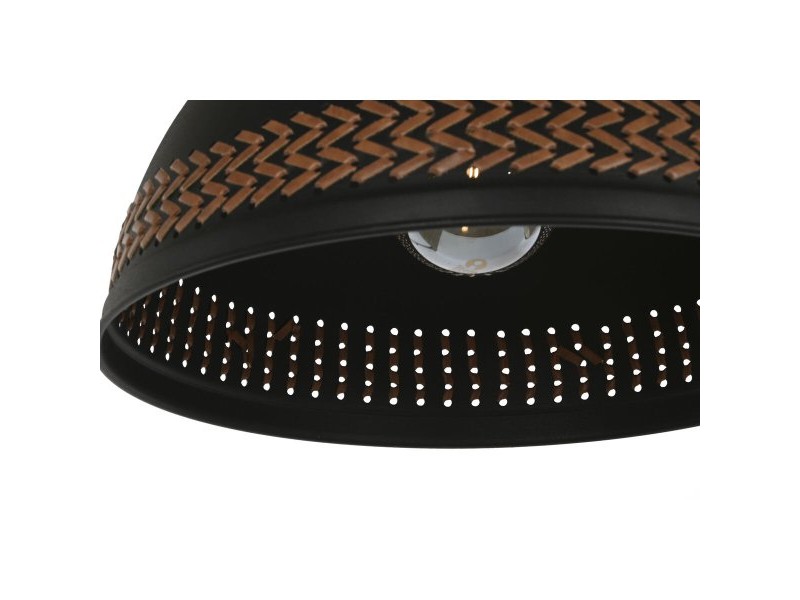 Полилей DKD Home Decor Кафяв Черен Сметана Метал 50 W 39 x 39 x 22 cm (2 броя)