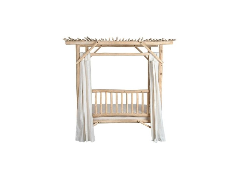 Градинско легло DKD Home Decor Бял Естествен 200 x 180 x 200 cm Градинско легло DKD Home Decor Бял Естествен 200 x 180 x 200 cm