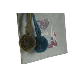 портмоне DKD Home Decor Кафяв Зелен Бургундия Yoga (3 броя)