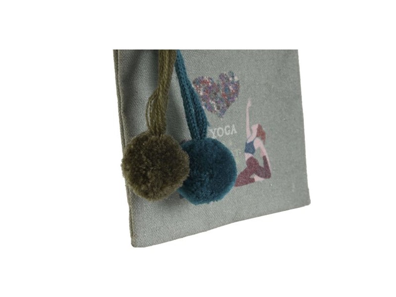 портмоне DKD Home Decor Кафяв Зелен Бургундия Yoga (3 броя)