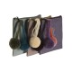 портмоне DKD Home Decor Кафяв Зелен Бургундия Yoga (3 броя)