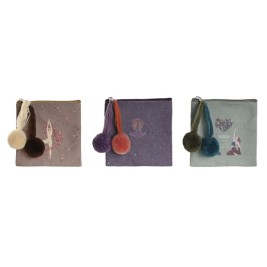 портмоне DKD Home Decor Кафяв Зелен Бургундия Yoga (3 броя)