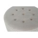 Табуретка DKD Home Decor Бежов Сребрист полиестер Дървен MDF 80 x 80 x 43 cm