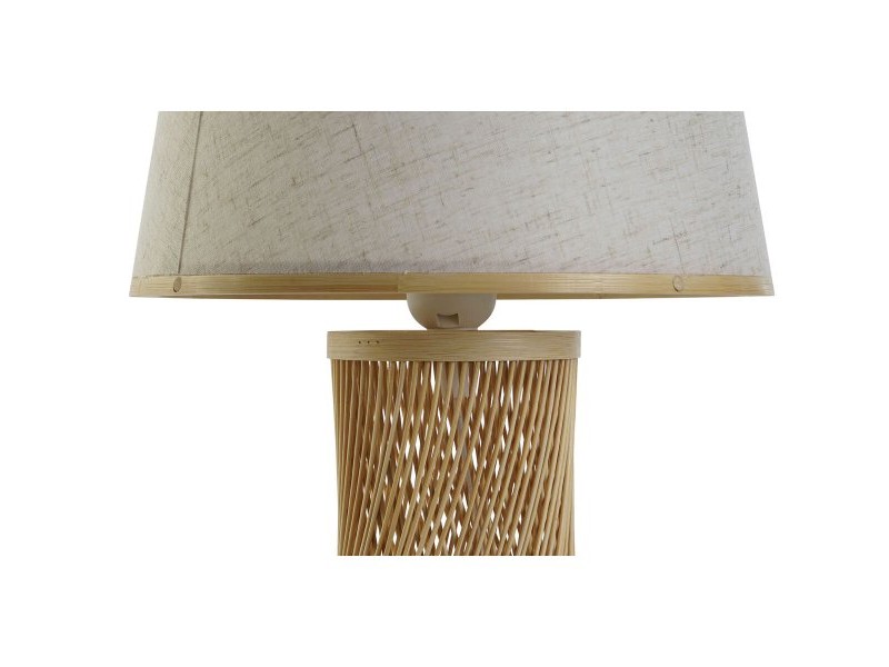 Настолна лампа DKD Home Decor Кафяв Естествен Бамбук 50 W 220 V 26 x 26 x 45 cm