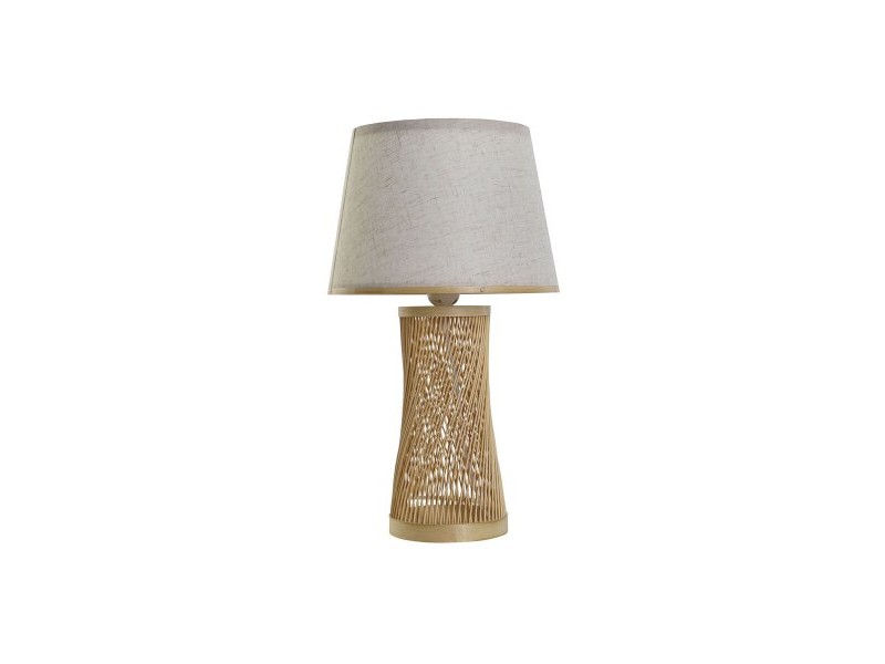 Настолна лампа DKD Home Decor Кафяв Естествен Бамбук 50 W 220 V 26 x 26 x 45 cm