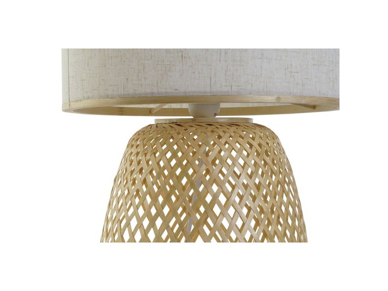 Настолна лампа DKD Home Decor Кафяв Естествен Бамбук 50 W 220 V 32 x 32 x 49 cm