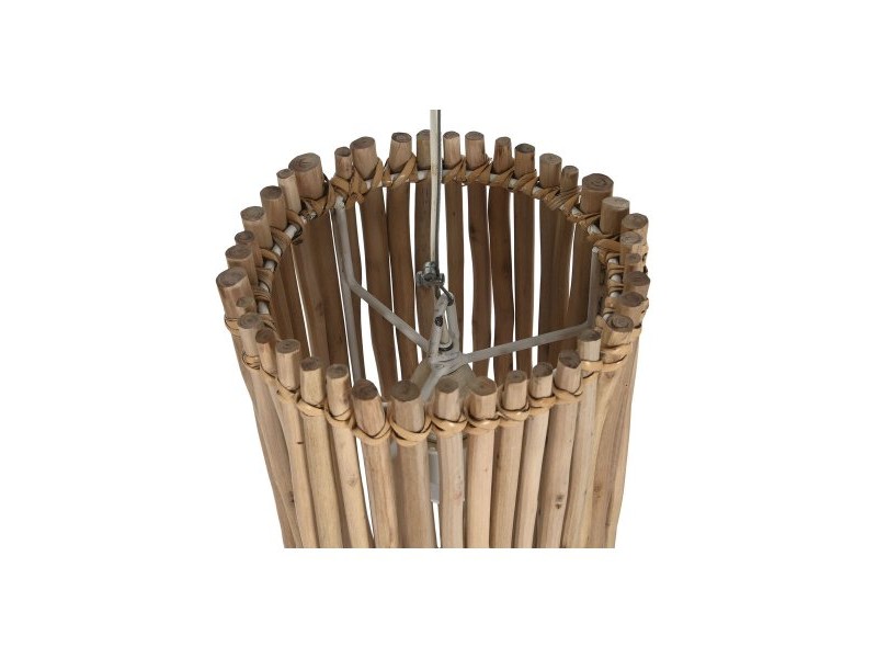 Полилей Home ESPRIT Бял Естествен Евкалиптово дърво 50 W 20 x 20 x 40 cm