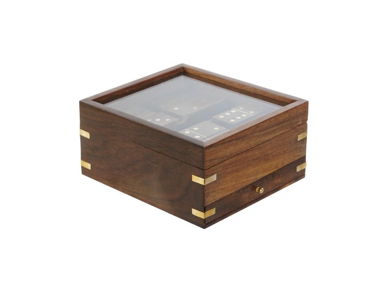 Игри Home ESPRIT Дървен Кристал 15 x 15 x 7 cm Игри Home ESPRIT Дървен Кристал 15 x 15 x 7 cm