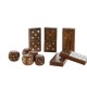 Игри Home ESPRIT Дървен Кристал 15 x 15 x 7 cm Игри Home ESPRIT Дървен Кристал 15 x 15 x 7 cm