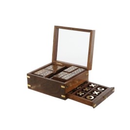 Игри Home ESPRIT Дървен Кристал 15 x 15 x 7 cm