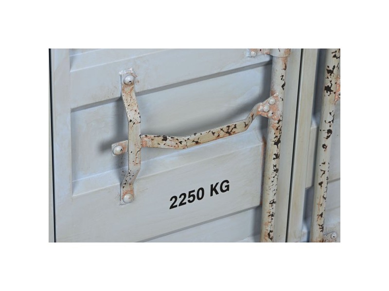 Лавица Home ESPRIT цвят тюркоаз Небесно синьо Метал Дървен MDF 87 x 44 x 168,5 cm