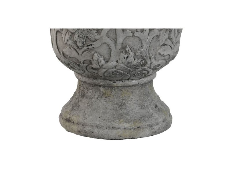 Саксия Home ESPRIT Бял Сив Цимент 22 x 22 x 29 cm