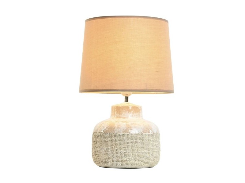 Настолна лампа Home ESPRIT Кафяв Бежов Каменинов 50 W 220 V 30 x 30 x 44 cm