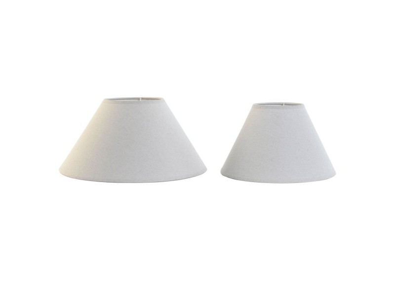 Купол на Лампа Home ESPRIT лен Метал 45 x 45 x 21 cm (2 броя)