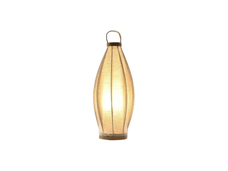 Настолна лампа Home ESPRIT Кафяв лен Метал Въже 25 x 25 x 60 cm