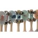 Музикална Играчка Home ESPRIT Дървен 11,5 x 2 x 15,5 cm Маракаси (4 броя)