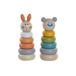 Образователна Игра Home ESPRIT 5,5 x 5,5 x 14 cm Животни (2 броя)