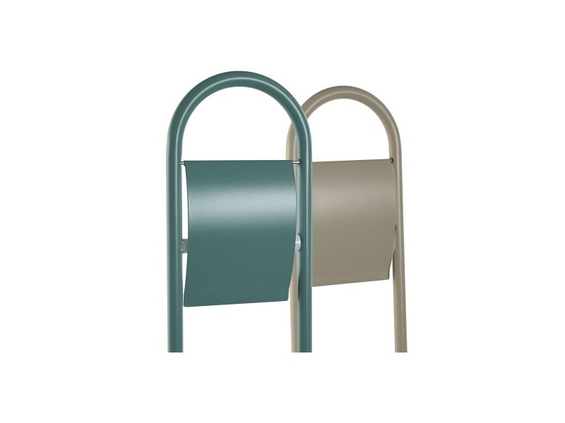 Поставка за Тоалетна Хартия Home ESPRIT Бял цвят тюркоаз Метал 30 x 16 x 78,5 cm (2 броя)