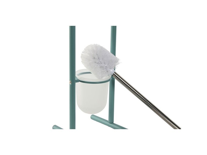 Поставка за Тоалетна Хартия Home ESPRIT Бял цвят тюркоаз Метал 30 x 16 x 78,5 cm (2 броя)