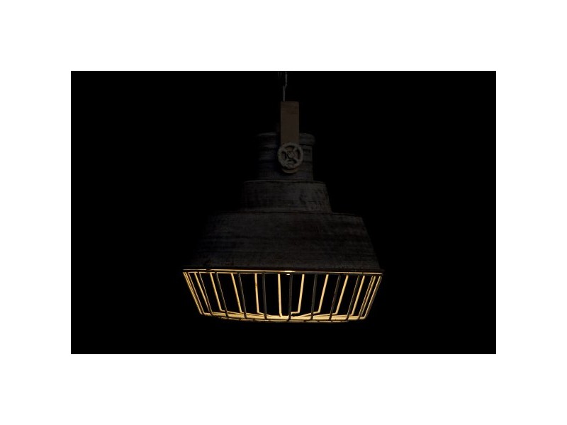 Полилей Home ESPRIT Сив Дървен Метал Желязо 25 W 39 x 39 x 45 cm