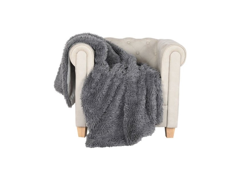 Одеяло Home ESPRIT Сив 130 x 170 cm