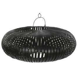Купол на Лампа Home ESPRIT Черен Бамбук 80 x 80 x 30 cm