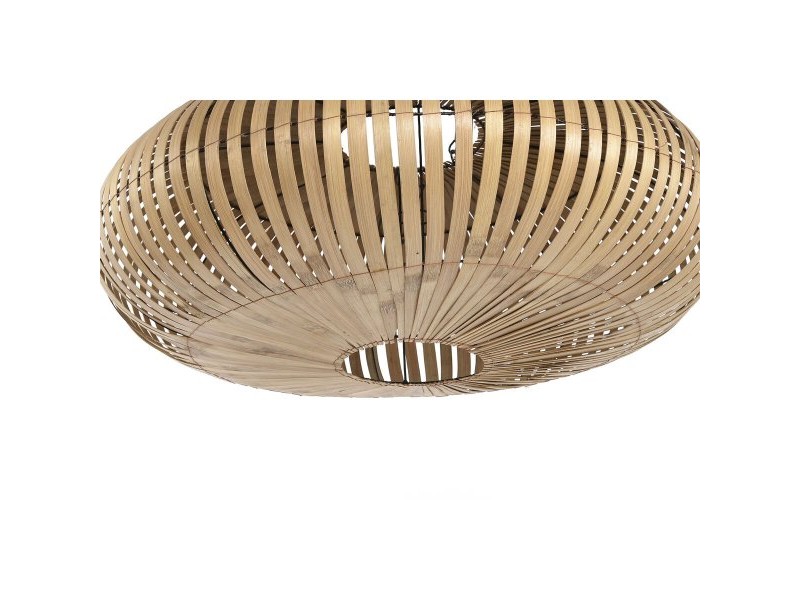 Купол на Лампа Home ESPRIT Естествен Бамбук 80 x 80 x 33 cm