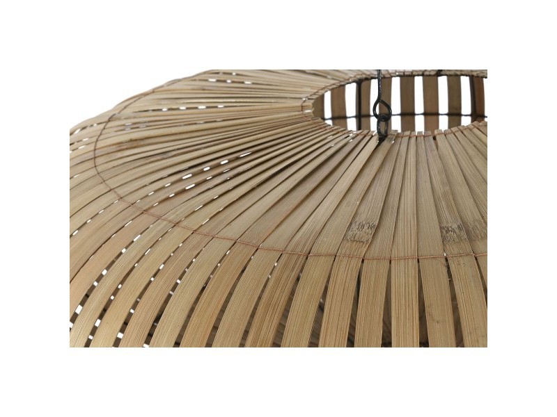 Купол на Лампа Home ESPRIT Естествен Бамбук 80 x 80 x 33 cm