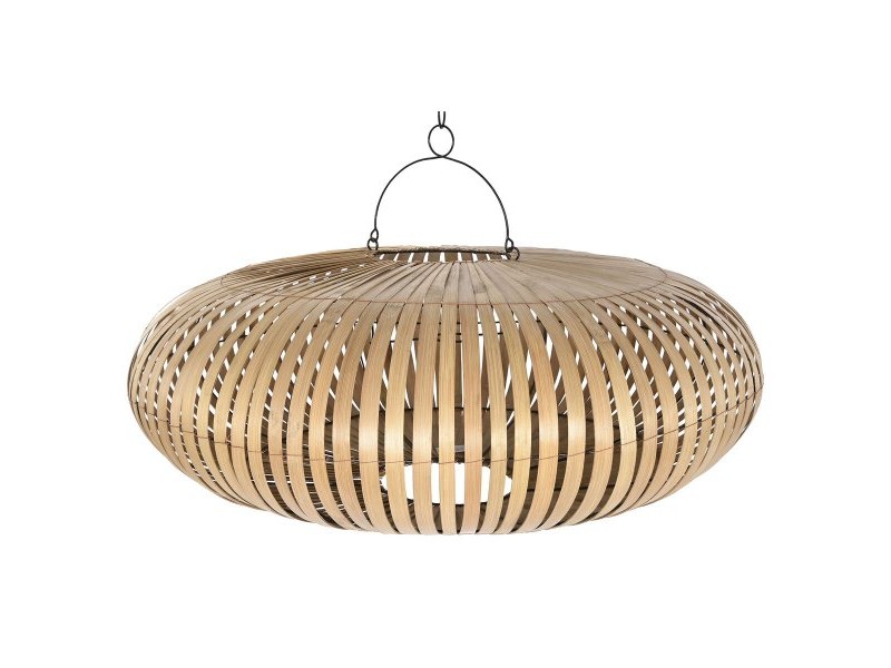 Купол на Лампа Home ESPRIT Естествен Бамбук 80 x 80 x 33 cm