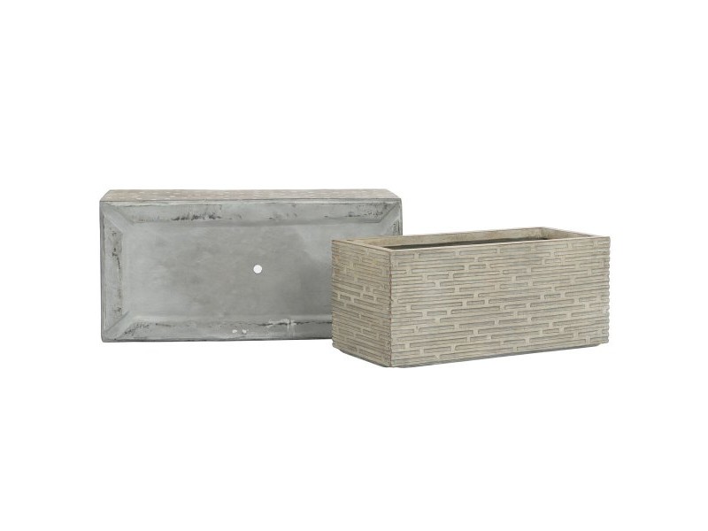 Саксия Home ESPRIT Бежов Фибростъкло Магнезиев 74,5 x 37,5 x 37,5 cm