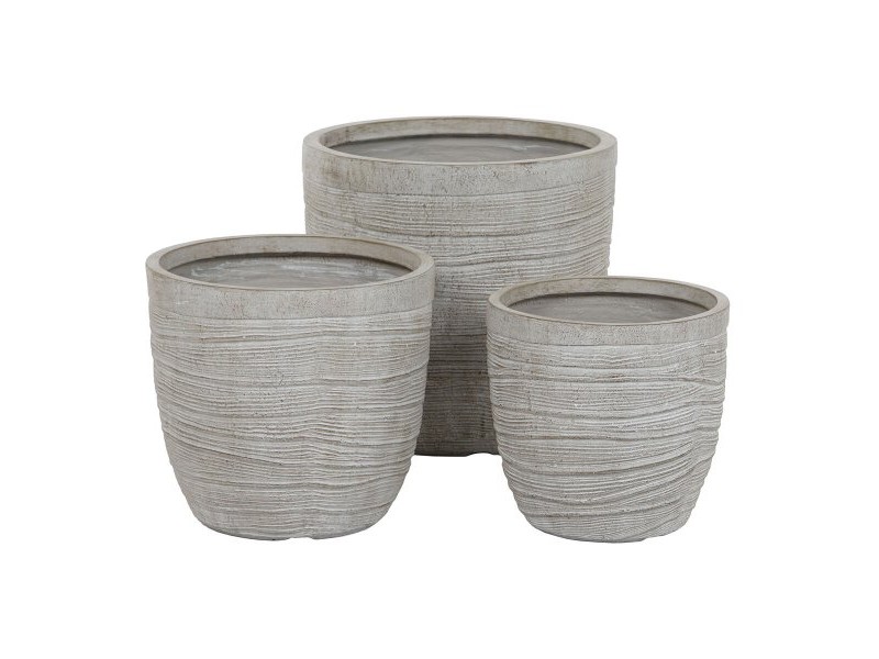 Комплект саксии Home ESPRIT Бежов Фибростъкло Магнезиев 45 x 45 x 43 cm (3 броя) Комплект саксии Home ESPRIT Бежов Фибростъкло Магнезиев 45 x 45 x 43 cm (3 броя)