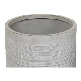 Комплект саксии Home ESPRIT Бежов Фибростъкло Магнезиев 44,5 x 44,5 x 44 cm (3 броя)