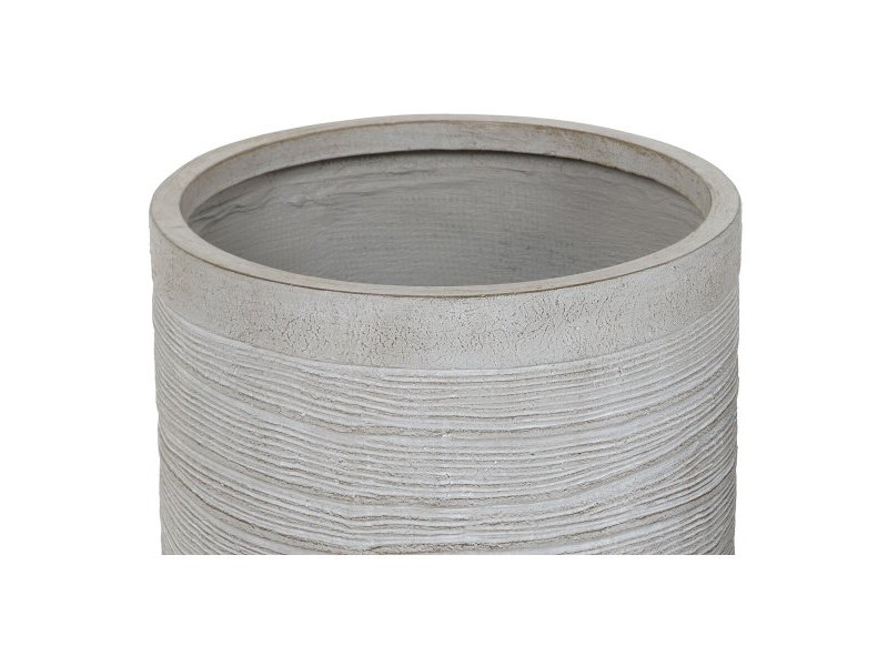 Комплект саксии Home ESPRIT Бежов Фибростъкло Магнезиев 44,5 x 44,5 x 44 cm (3 броя)