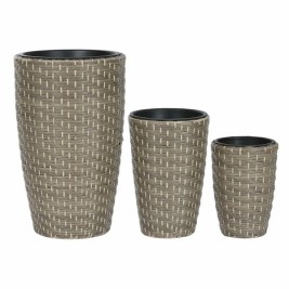 Комплект саксии Home ESPRIT Многоцветен