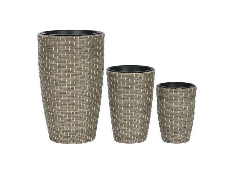 Комплект саксии Home ESPRIT Многоцветен