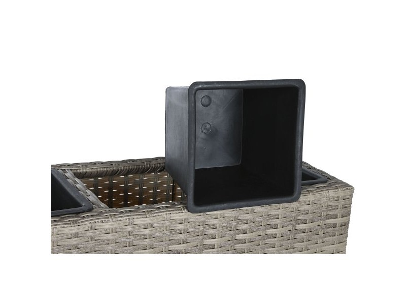 Саксия Home ESPRIT полипропилен Pатан 95 x 26 x 80 cm