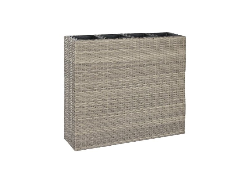 Саксия Home ESPRIT полипропилен Pатан 95 x 26 x 80 cm
