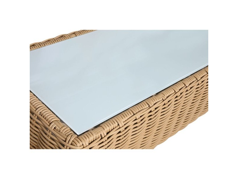 Градински мебели Home ESPRIT Бял Кафяв Бежов Светло кафяв 248 x 85 x 80 cm 222 x 85 x 80 cm (4 Части)