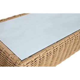 Градински мебели Home ESPRIT Бял Кафяв Бежов Светло кафяв 248 x 85 x 80 cm 222 x 85 x 80 cm (4 Части)
