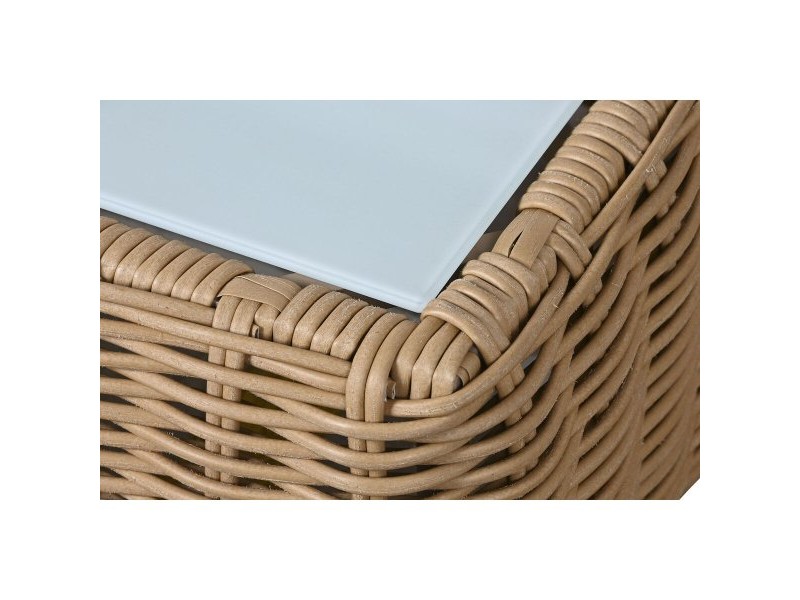 Градински мебели Home ESPRIT Бял Кафяв Бежов Светло кафяв 248 x 85 x 80 cm 222 x 85 x 80 cm (4 Части)