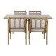 Градински мебели Home ESPRIT Бежов 160 x 90 x 75 cm 83 cm (5 Части)